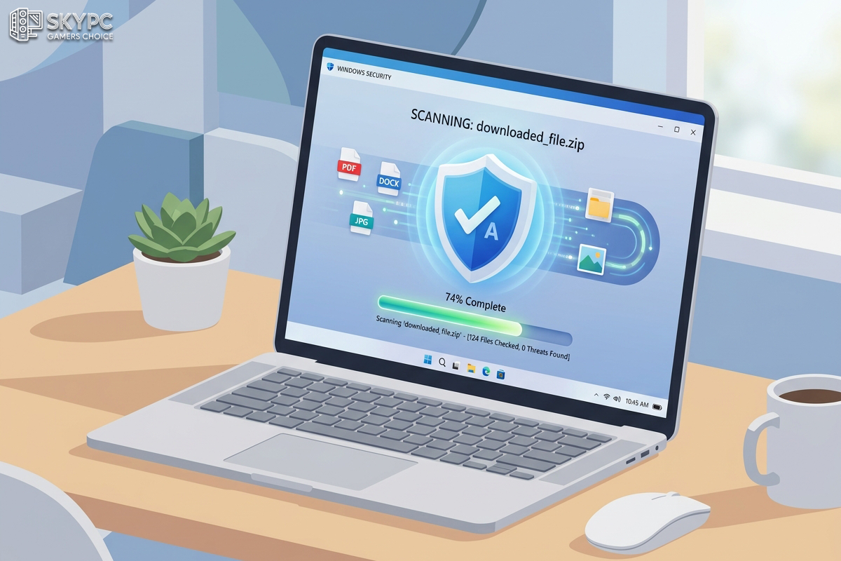 بررسی امنیت فایل قبل از اجرا