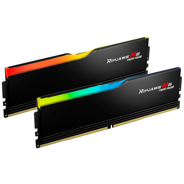 32GB DDR5 6000 Ripjaws M5 Neo RGB CL3 رم جی اسکیل 32GB 6400 RIPJAWS M5 NEO RGB CL32 - Image 1
