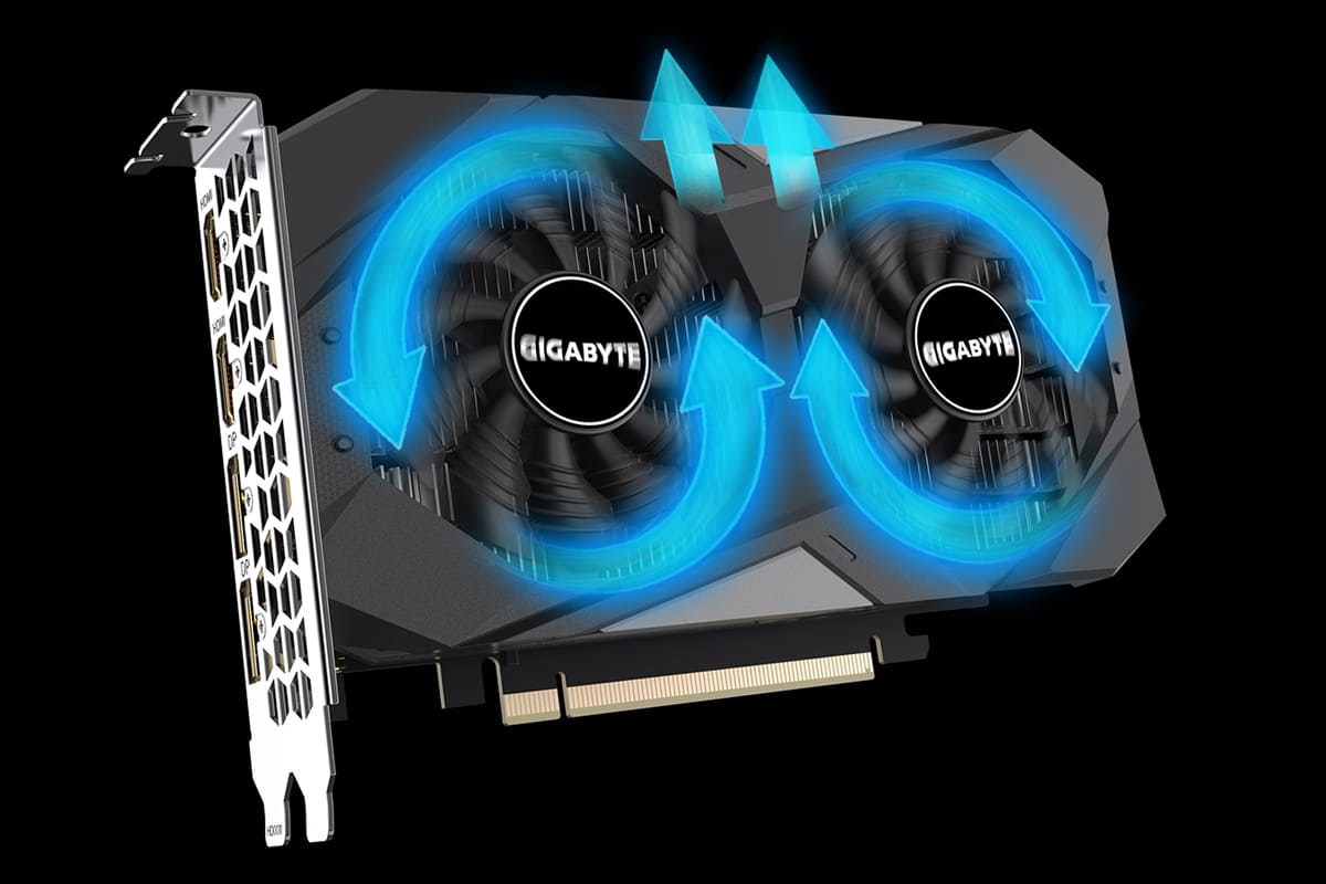 کارت گرافیک گیگابایت RTX 3050 WINDFORCE OC 6G