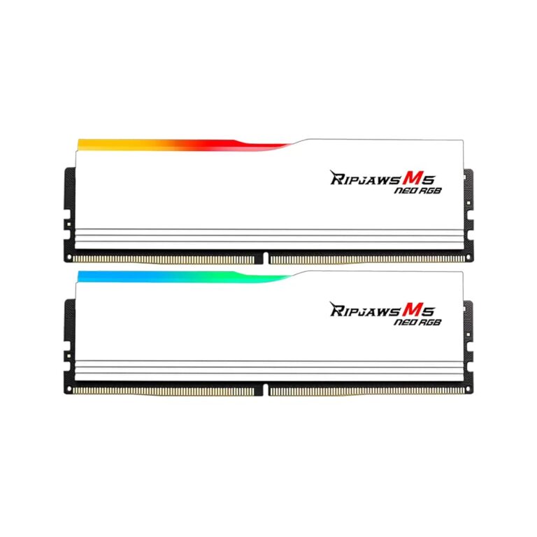 رم جی اسکیل 32gb DDR5 6000 Ripjaws M5 Neo RGB WHITE CL36