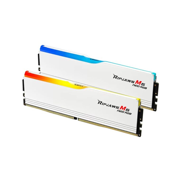رم جی اسکیل 32gb DDR5 6000 Ripjaws M5 Neo RGB WHITE CL36