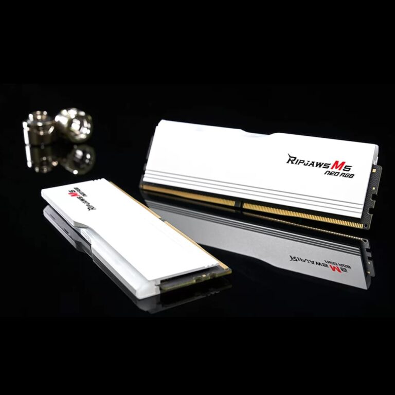 رم جی اسکیل 32gb DDR5 6000 Ripjaws M5 Neo RGB WHITE CL36