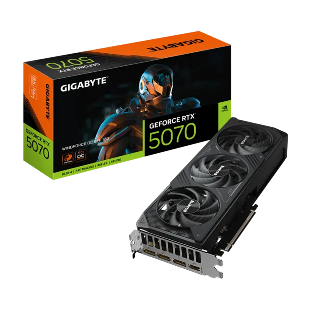 1 کارت گرافیک گیگابایت RTX 5070 WINDFORCE OC SFF 12G - Image 1