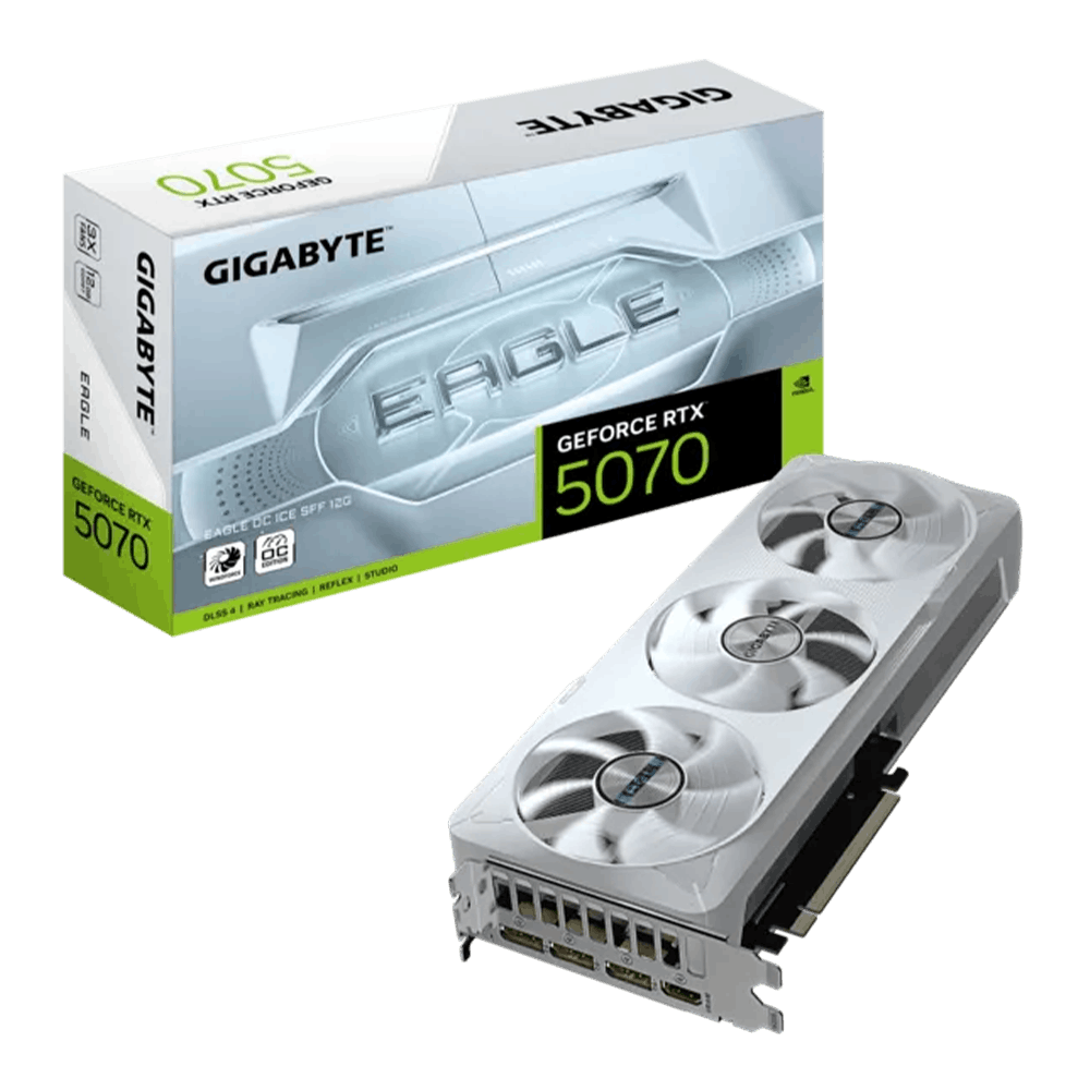 1 (3) کارت گرافیک گیگابایت RTX 5070 EAGLE OC ICE SFF 12G - Image 1