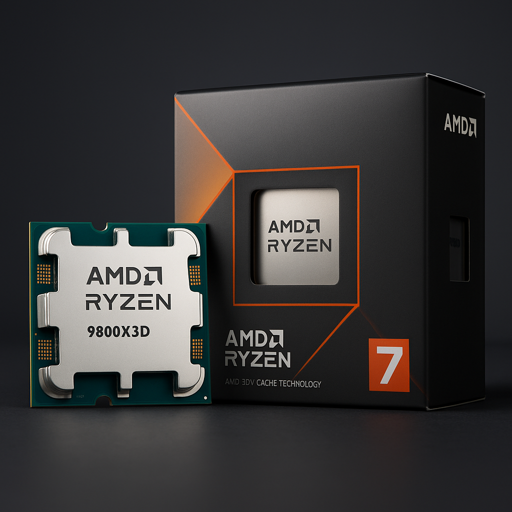 پردازنده AMD Ryzen 7 9800X3D با سوکت AM5 و کش 3D V-Cache