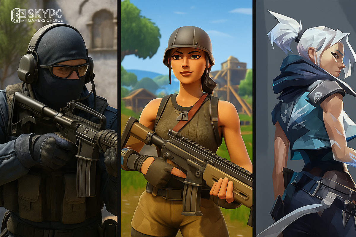 ترکیبی از سه کاراکتر بازیهای رقابتی معروف شامل شخصیتهایی از Counter-Strike 2، Fortnite و Valorant که نماد رقابت و شروع گیم برای بازیکنان تازهکار هستند